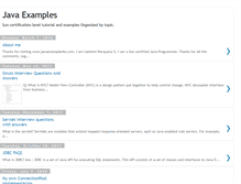 Tablet Screenshot of javaexamples4u.com